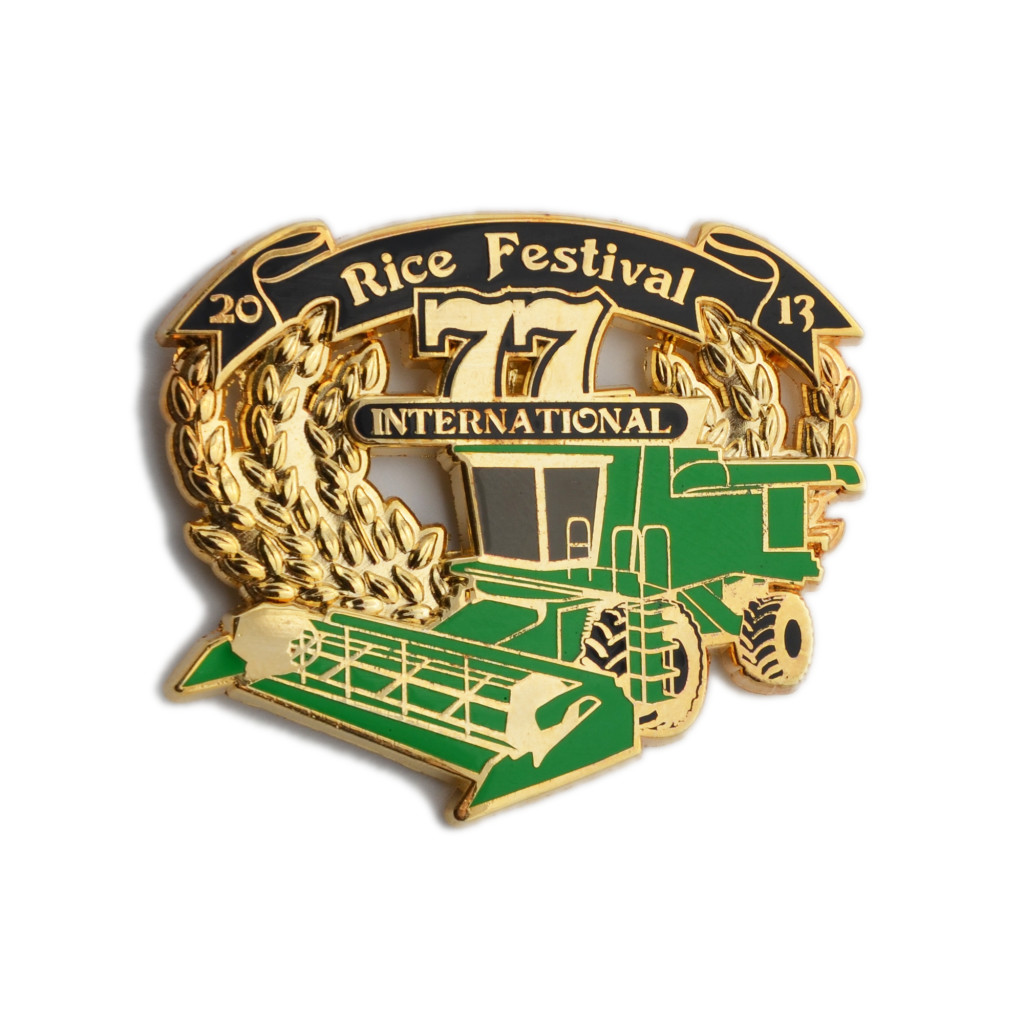 rice festival pins